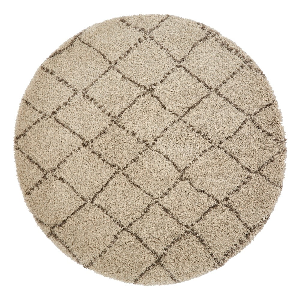 Royal nomadic krémfehér szőnyeg, ø 160 cm - think rugs