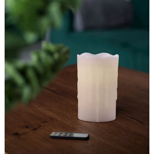 Subtle Sweet gyertya formájú LED lámpa távirányítóval, magasság 12,5 cm - DecoKing