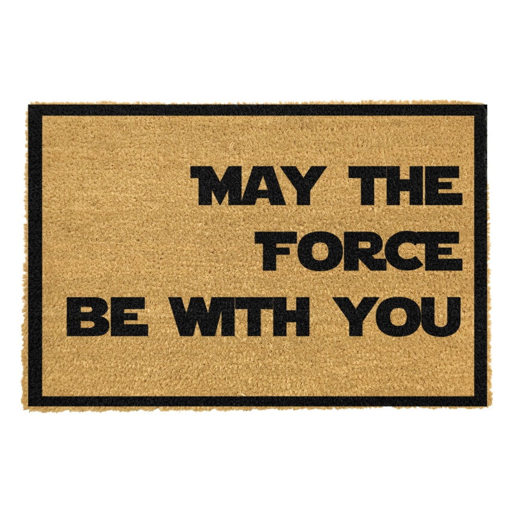 May The Force Be With You természetes kókuszrost lábtörlő, 40 x 60 cm - Artsy Doormats