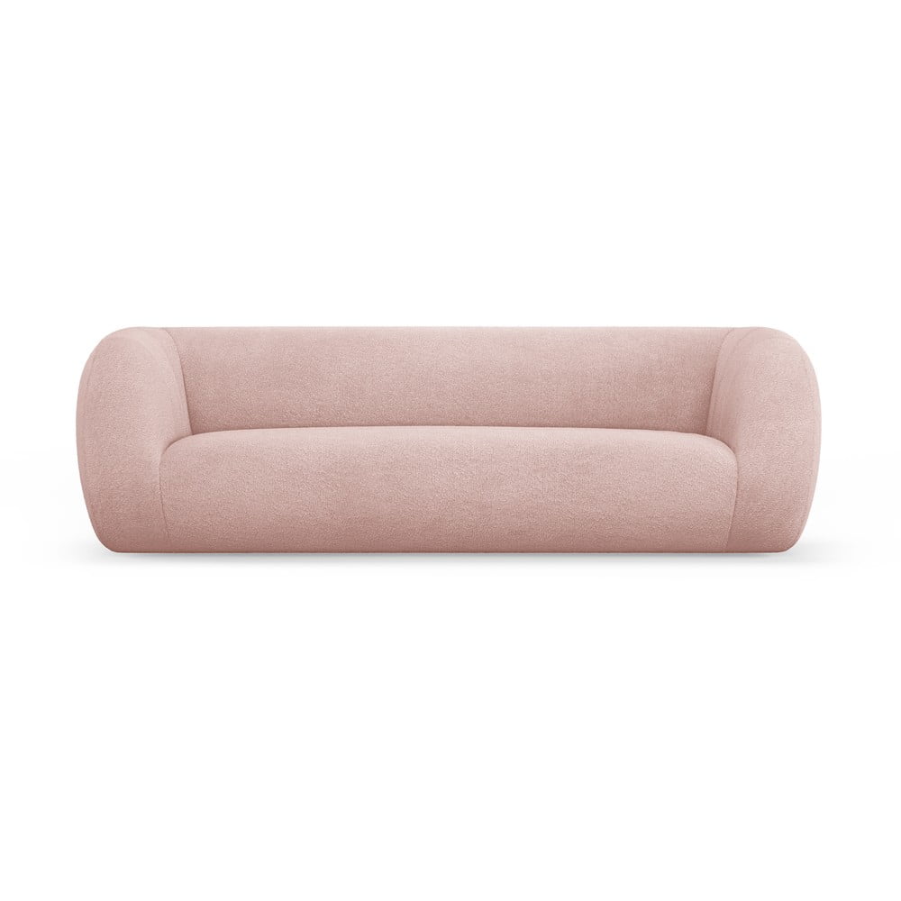 Világos rózsaszín buklé kanapé 230 cm essen – cosmopolitan design