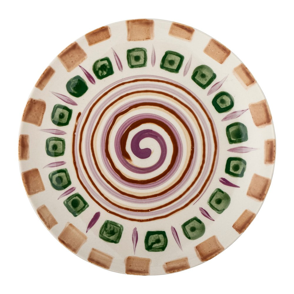 Zöld-barna agyagkerámia tányér ø 20,5 cm Shama – Bloomingville