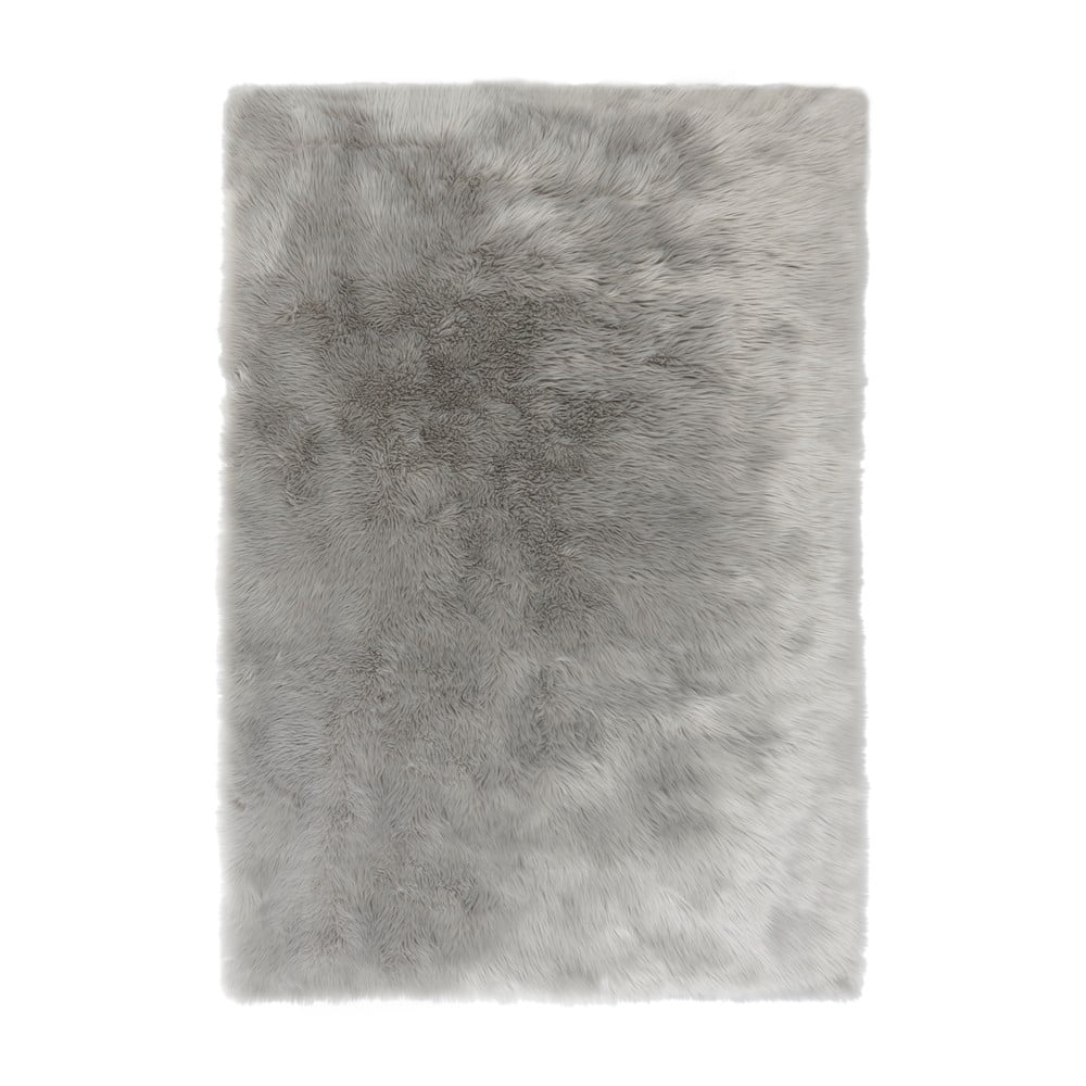 Juhbőr szürke műszőrme szőnyeg, Flair szőnyegek, 160 x 230 cm, 100% akril, szürke
