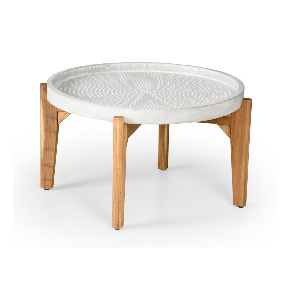 Bari kerti asztal szürke betonlappal, ø 70 cm - bonami selection