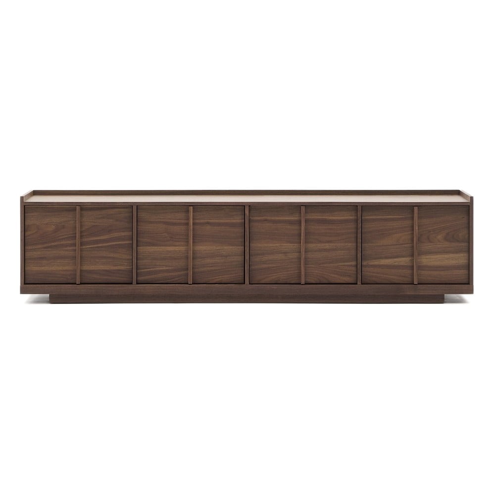 Barna TV-állvány diófa dekorral 200x47x40 cm Onix – Kave Home