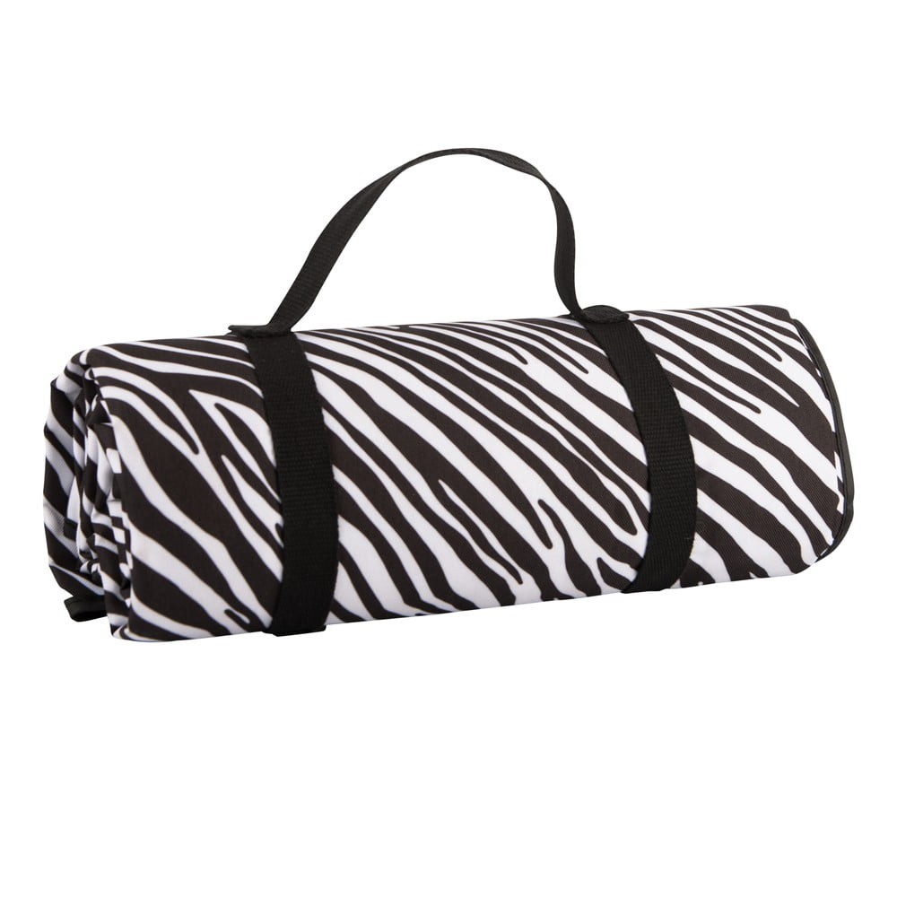 Zebra Stripes fekete-fehér piknik takaró, 150 x 140 cm - Navigate